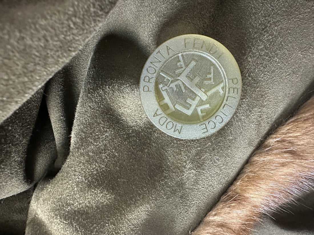 Fendi Vintage 1980's Suede Mink Fur Belted Coat - S / M / L