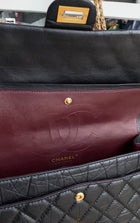Chanel Black Aged Calfskin 2.55 Reissue 277 Double Flap GHW