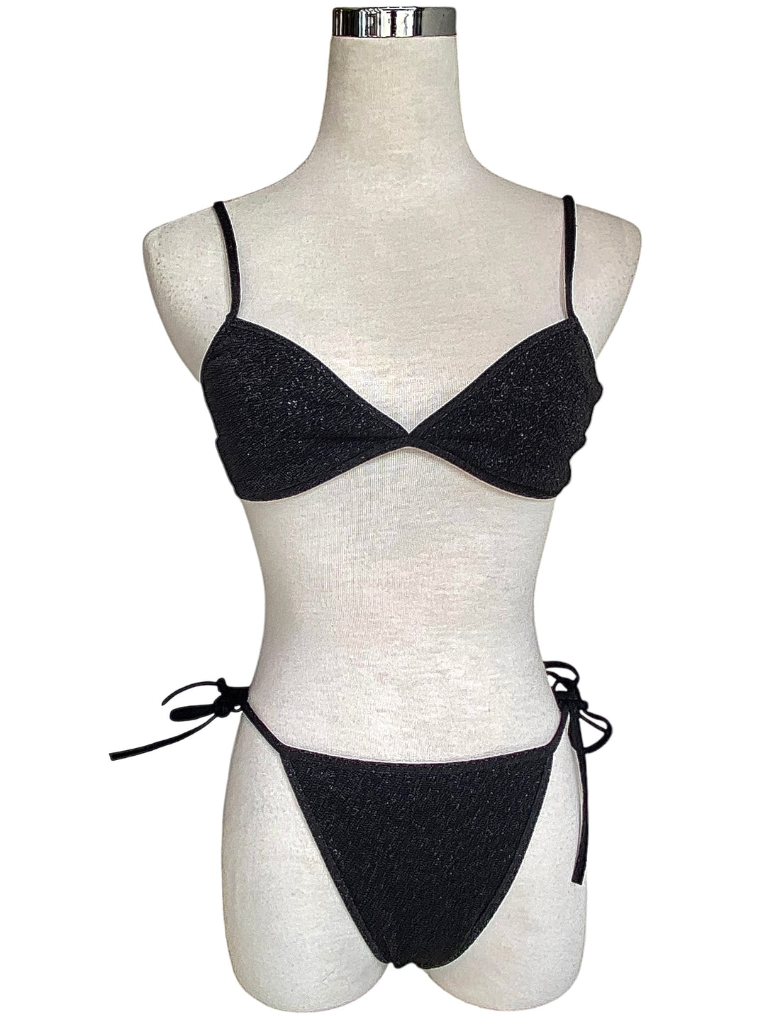 Balenciaga Mettalic Bikini Set