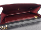 Chanel Black Vintage 1997 Quilted Leather Half Flap Push Lock Bag