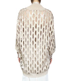 Brunello Cucinelli Knit Sequin Cutout Cardigan - IT 44 / US 8