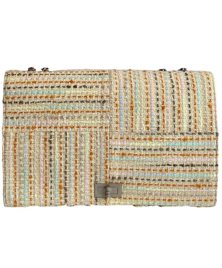 Chanel Vintage Multicolour Tweed Re-issue 2.55