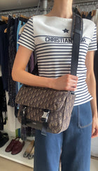 Christian Dior Explorer Brown Oblique Canvas Messenger Bag