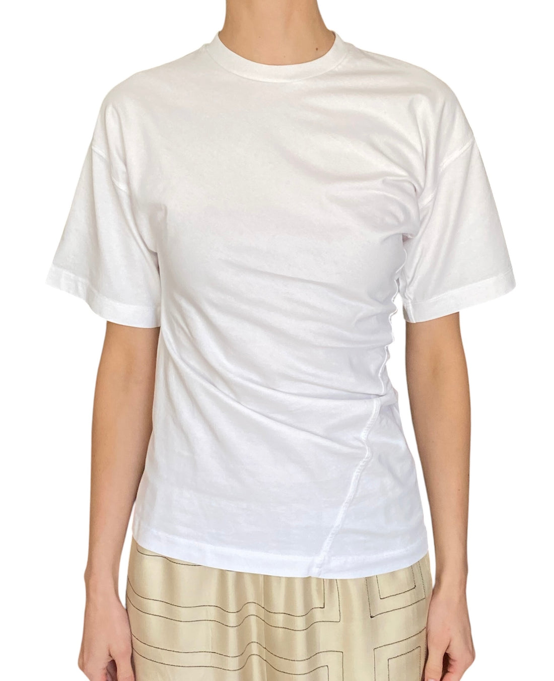 Toteme White Twisted Tee Shirt - S / US 4-6