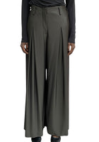 Giorgio Armani Brown Jersey Wide Leg Trousers - 44 / US 8