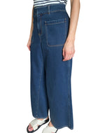 Christian Dior Blue Pocket Front Wide Leg Denim - W31