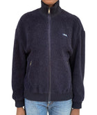 Prada Navy Fleece Zip Turtleneck Jacket - XS / US 4-6
