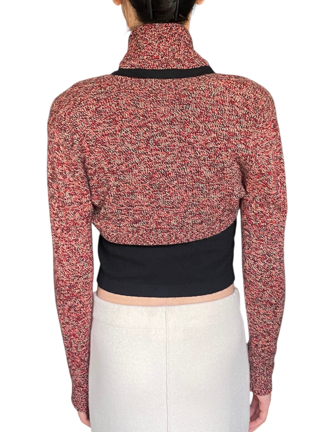 Chanel Red 01A Cashmere Shrug Set - 40 / US 4-6