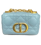 Dior Light Blue Micro Caro Crossbody Bag
