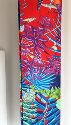 Hermes Flamingo Party Silk Maxi Twill Scarf Red Blue Lime