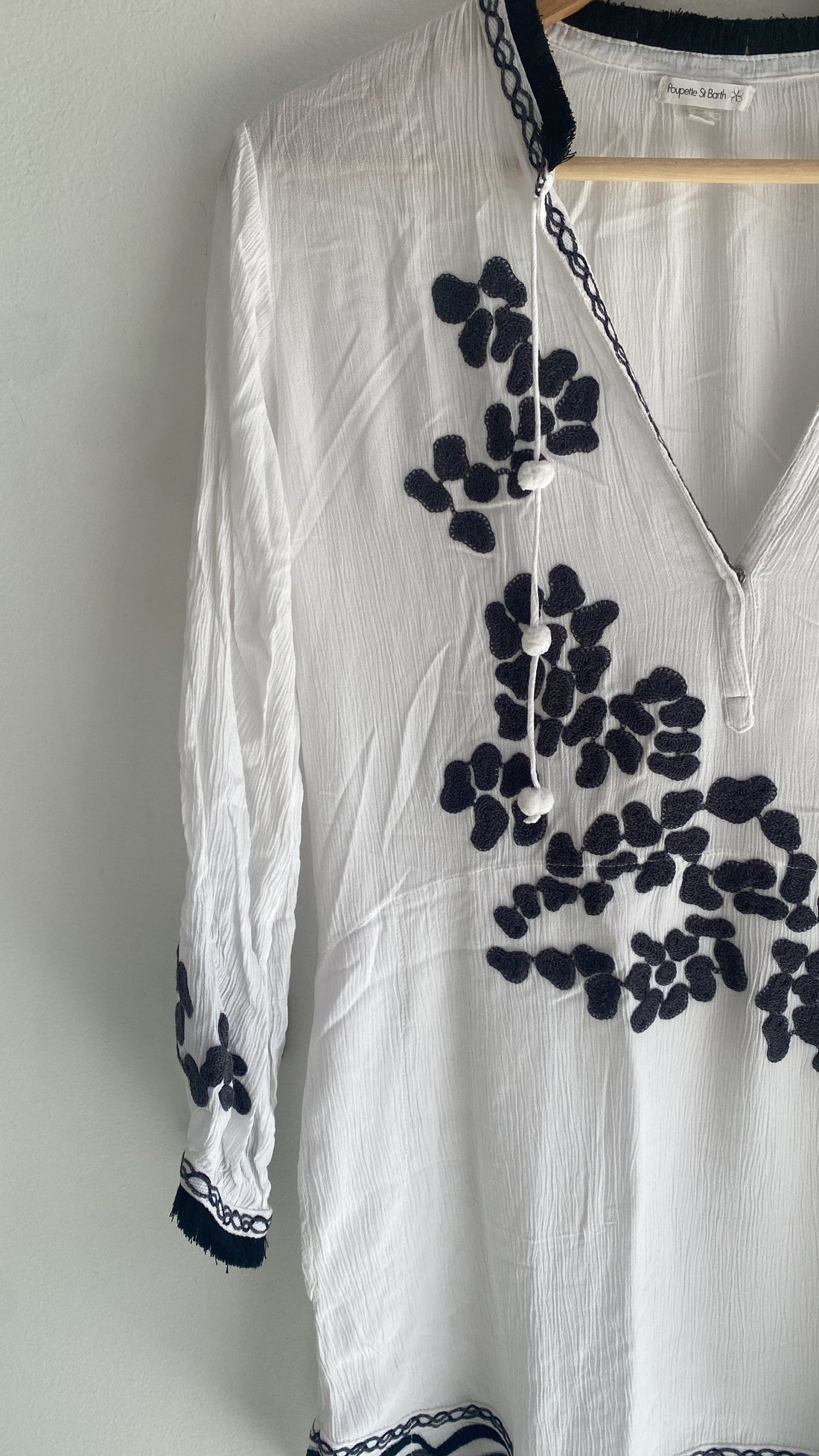 Poupette St. Bath Embroidered Dress - S