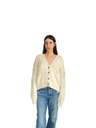 Jenni Kayne Ivory Cable Cardigan - S
