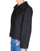 Dolce & Gabbana Wool Tweed Cropped Jacket - 42 / US 6