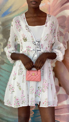Chanel flamingo Pink Nano Kelly Shopping Bag Crossbody Chain