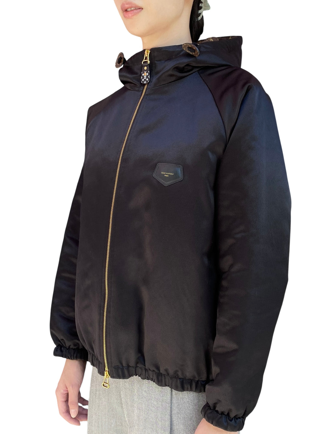 Louis Vuitton 2023 Black Hooded Tech Bomber - 38