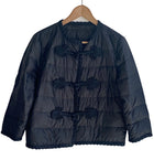 Ermano Black Scervino Quilted Embroidered Jacket