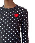 CDG Play Black Polkadot Long Sleeve Top - S