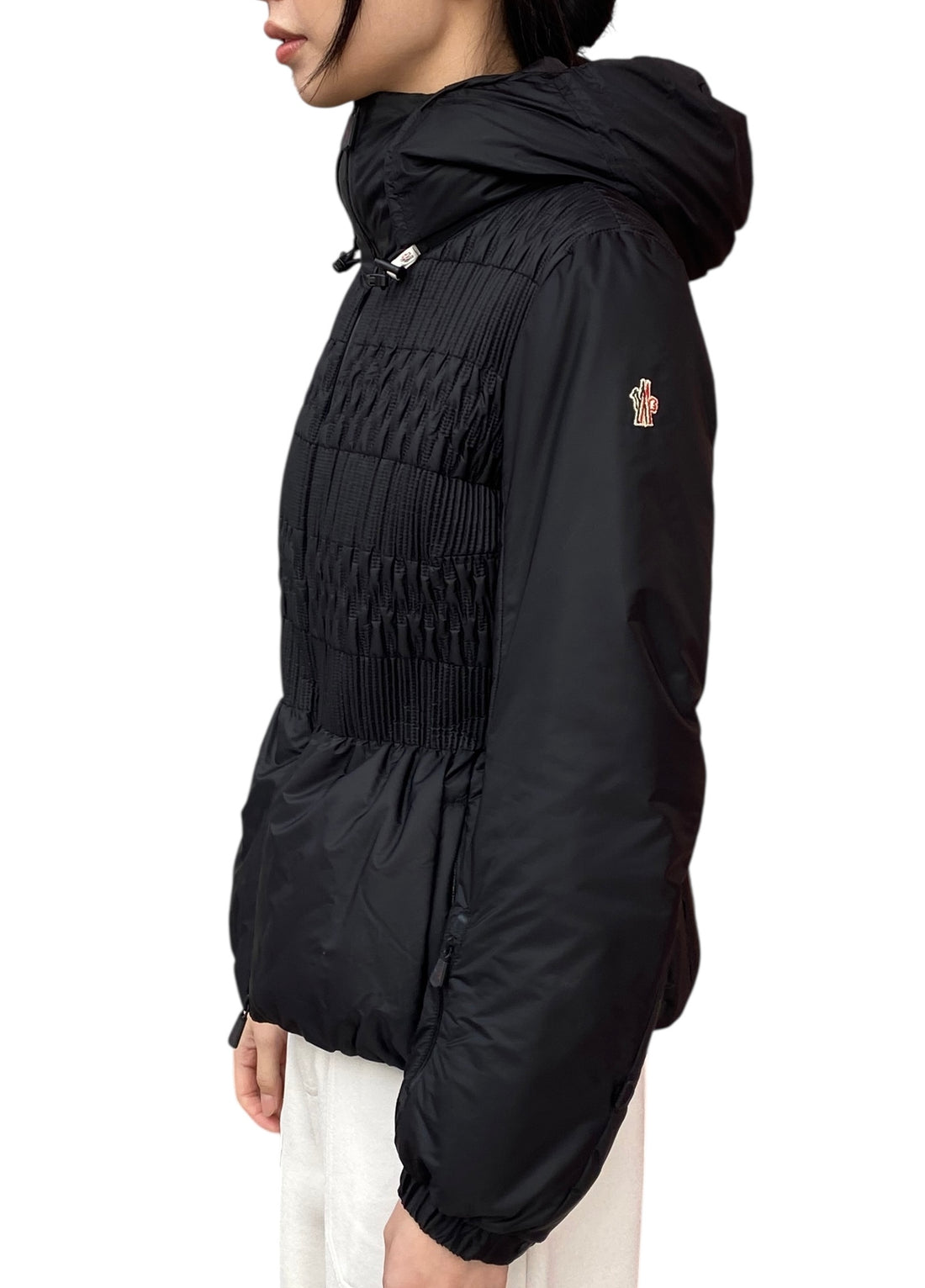 Moncler Black Grenoble Smocked Padded Jacket - 2 / S / US 4-6