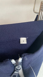 Sandro Navy White Pocket Mini Skirt