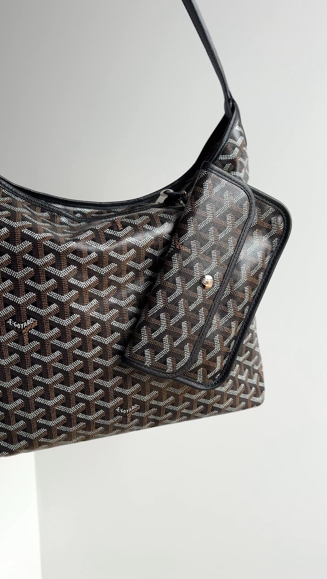 Goyard Black Goyardine Boheme Tote Bag
