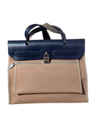 Hermes Herbag Zip 31 Etoupe/Ebene Toile Officier/Hunter PHW