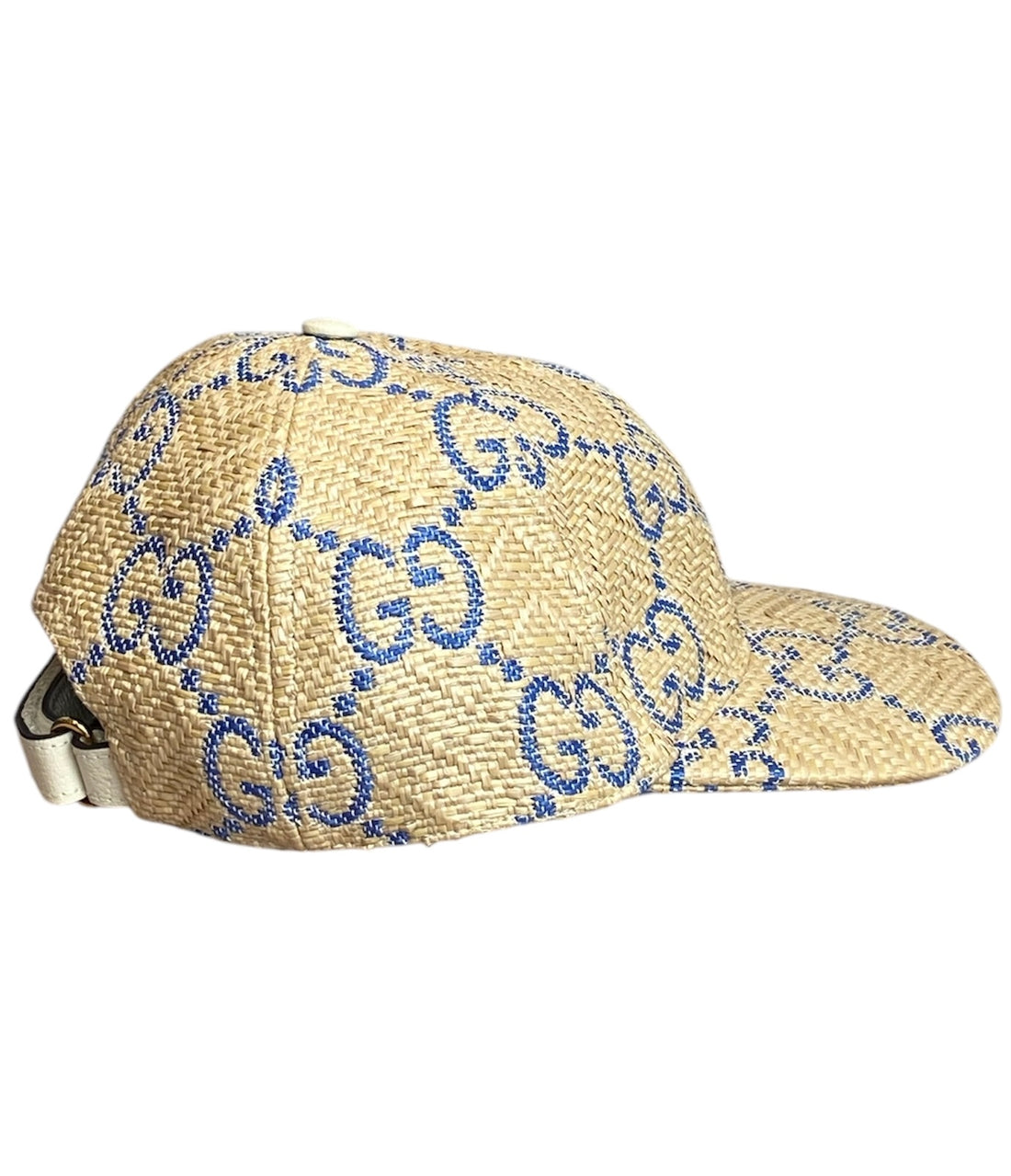 Gucci Raffia Monogram Hat