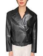 Anine Bing Black Moto Greer Leather Jacket - S