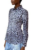 Dolce & Gabbana Leopard Print Silk Shirt - 40