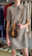 Louis Vuitton Brown Monogram Petite Boite Chapeau Box Bag