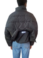 Balenciaga Black Upside Down Puffer Jacket - 34 / US 4