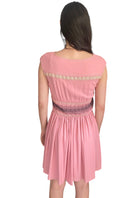 Prada Pink Sleeveless Smocked Dress - 38