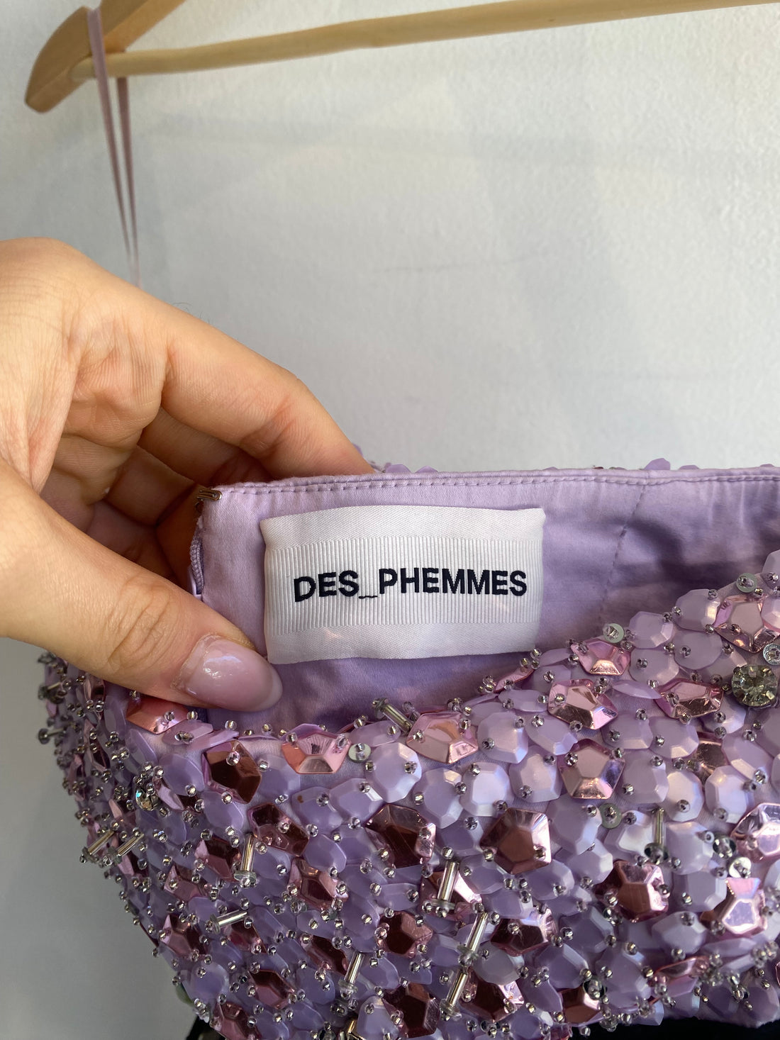 Des_Phemmes Floral Sequin Mini Dress