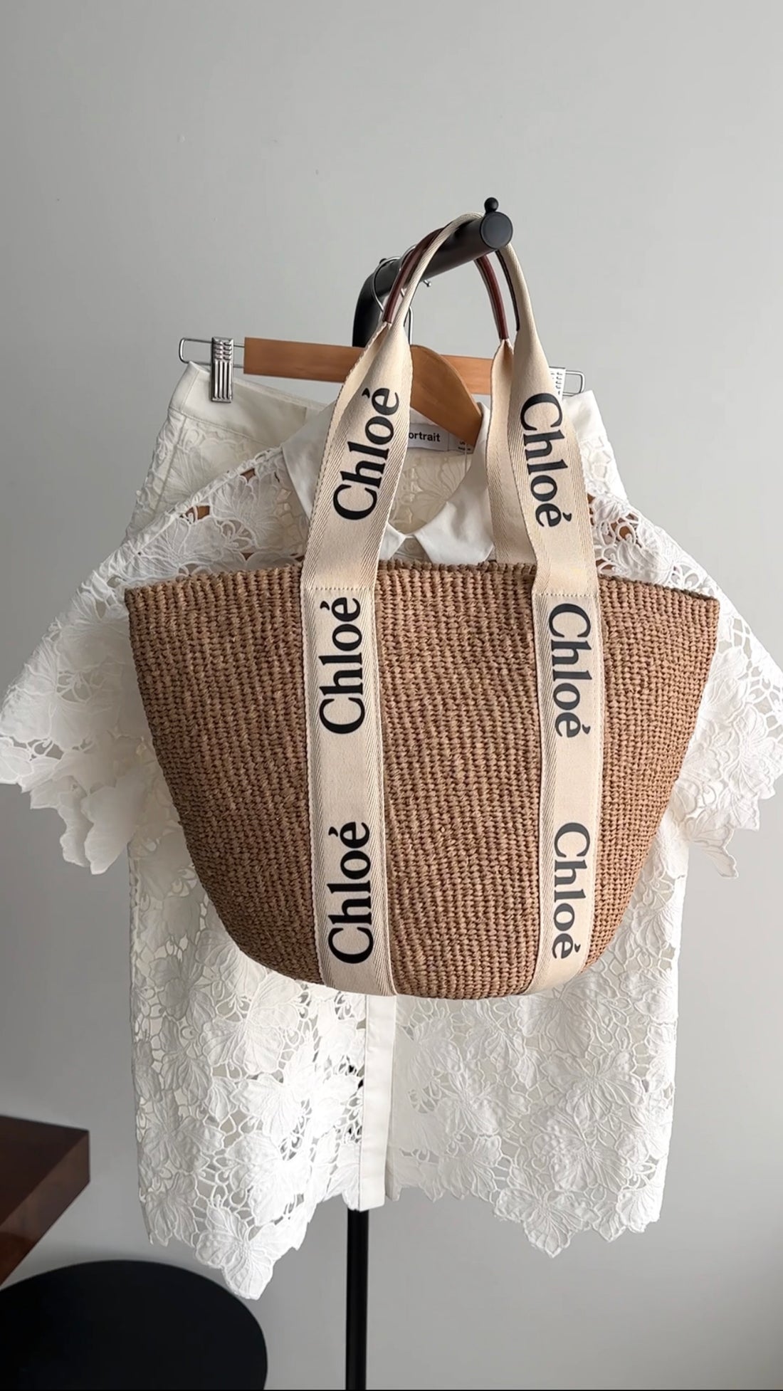 Chloe x Mifuko Edition Large Woody Basket Tote Bag