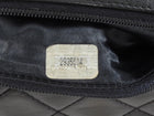 Chanel Black Vintage 1991 Quilted CC Turn Lock Flap Shoulder Bag