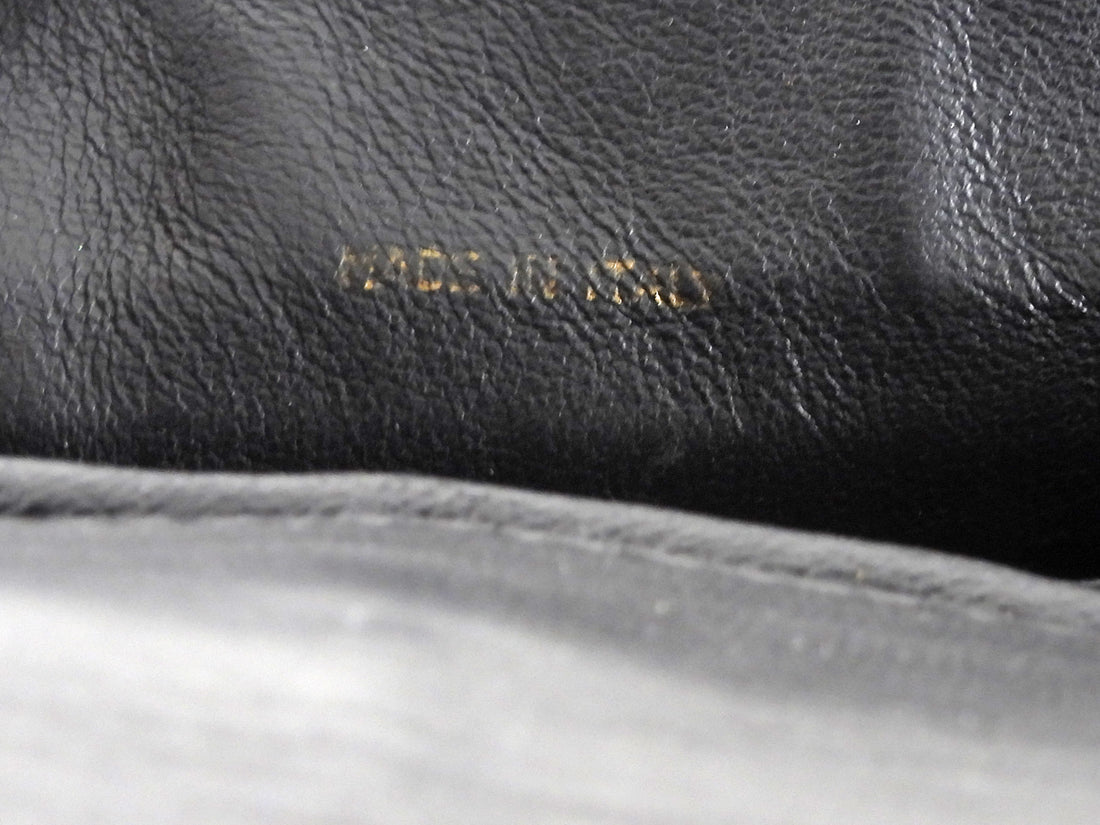 Chanel Black Vintage 1991 Quilted CC Turn Lock Flap Shoulder Bag