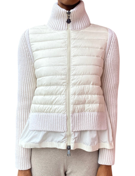 Moncler Maglione Combo Knit Padded Jacket - S