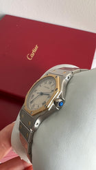 Cartier Santos Vintage Must de Cartier Octagon Stainless 18k Gold Watch