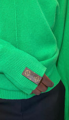 Louis Vuitton Green 1/4 Knit Wool Blend Sweater - M