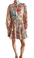 Zimmermann Multicoloured Floral Printed Cotton “Cassia” Mini Dress - 1 / US 4