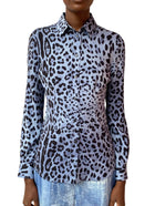 Dolce & Gabbana Leopard Print Silk Shirt - 40