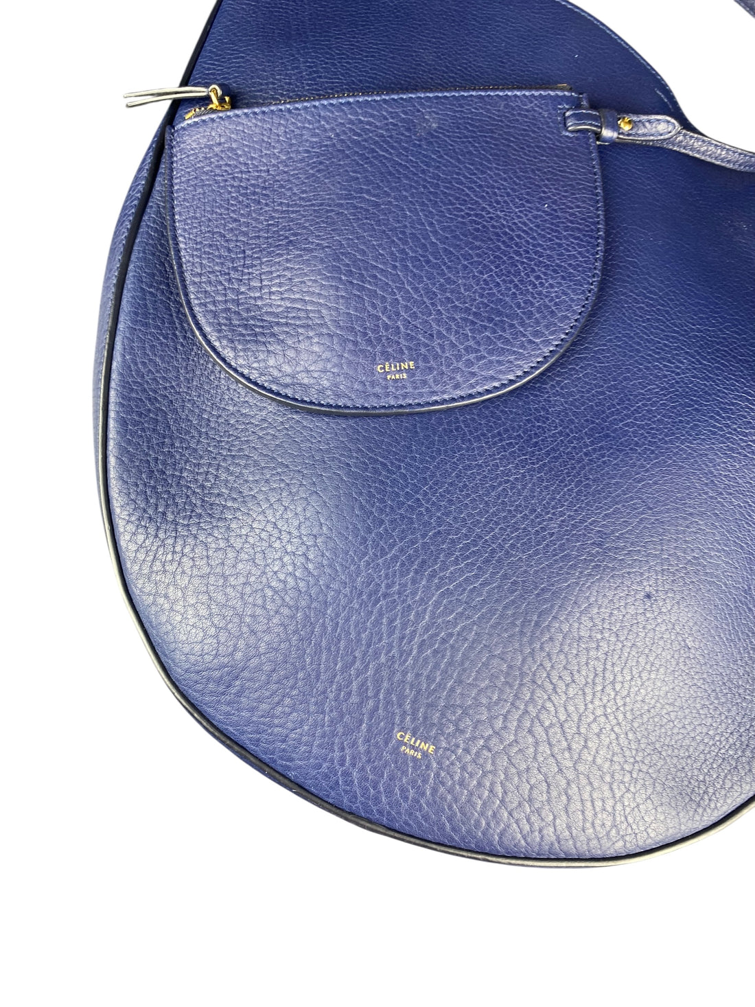 Celine Indigo Large Hobo Shoulder Bag