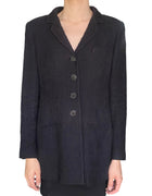 Chanel Black Cotton Bombay 2012 Tweed Blazer - FR 42 / US 6