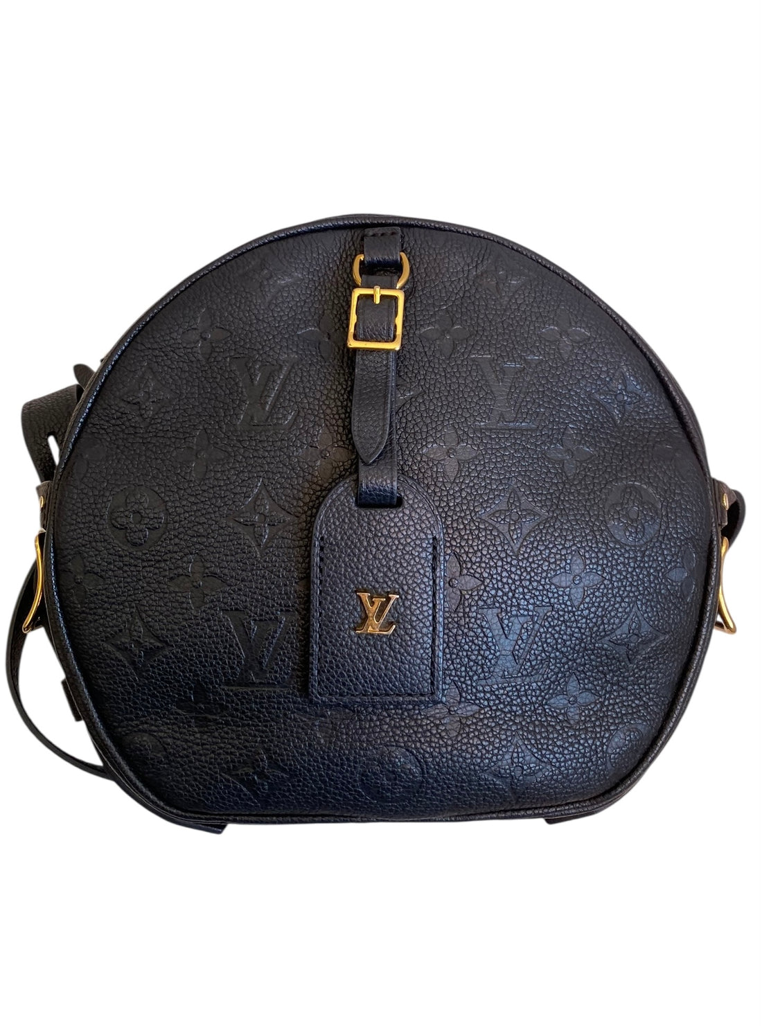 Louis Vuitton Black Empreinte Monogram Grained Leather Boite Chapeau Souple MM Shoulder Bag