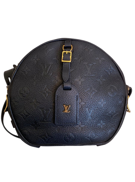 Louis Vuitton Black Empreinte Monogram Grained Leather Boite Chapeau Souple MM Shoulder Bag