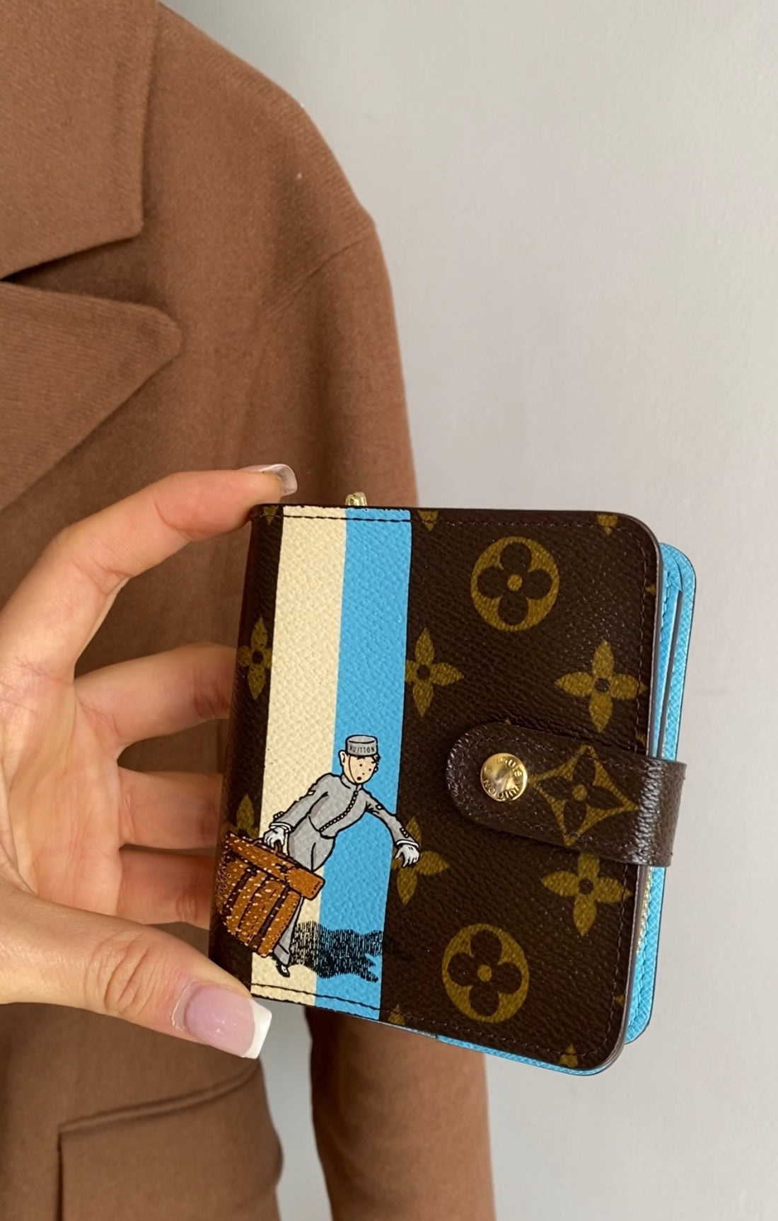 Louis Vuitton 2006 Monogram Coated Canvas Groom Compact Wallet