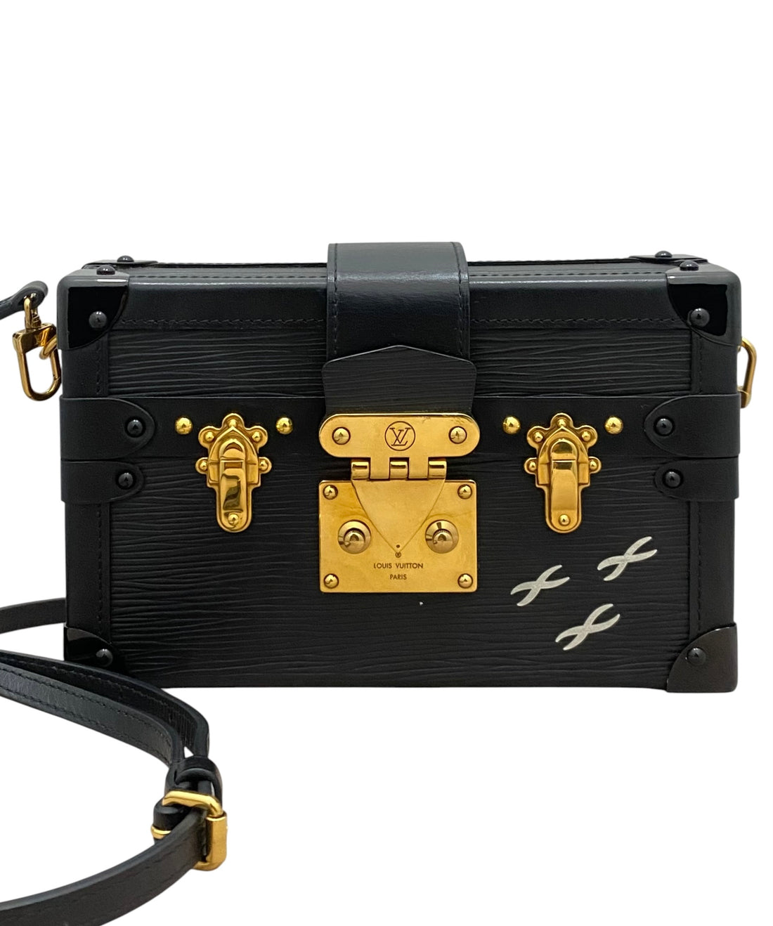 Louis Vuitton Black Epi Leather Petite Maille Box Bag