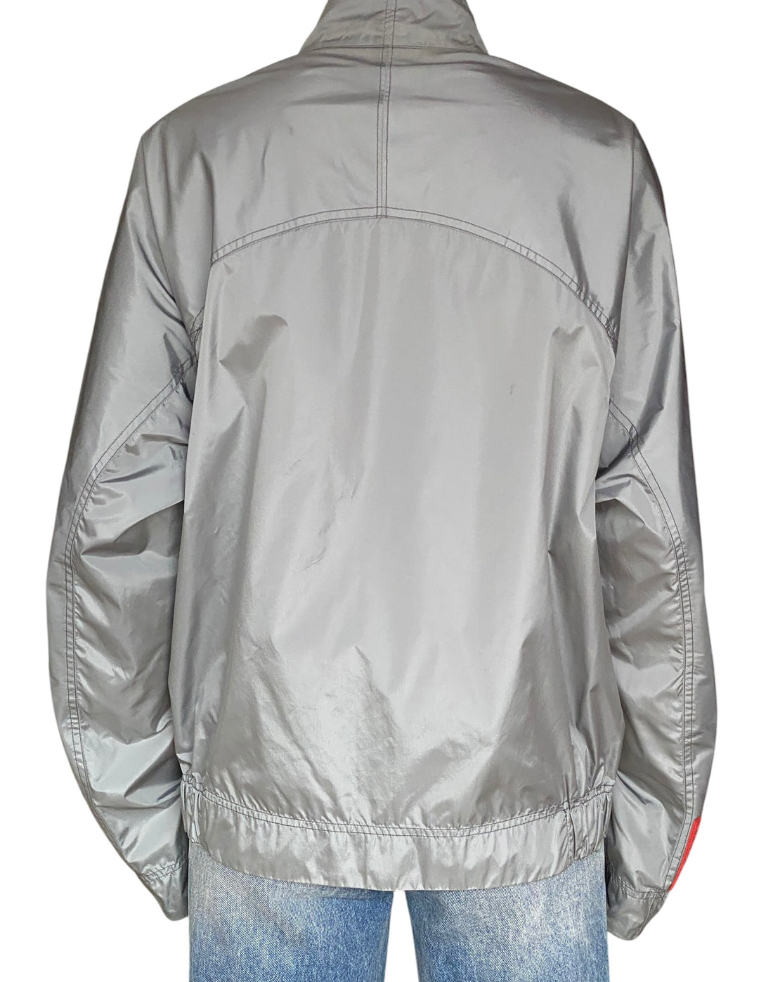 Prada Linea Rossa Grey Reflective Nylon Reversible Jacket (Menswear) - 52 / L