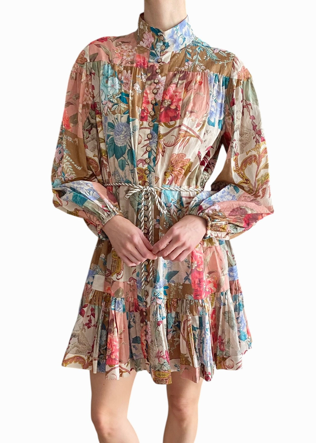 Zimmermann Multicoloured Floral Printed Cotton “Cassia” Mini Dress - 1 / US 4