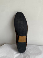 Gucci Brown Velvet Horsebit Loafers