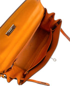 Hermes Orange Epsom Kelly 32 Retourne PHW Bag